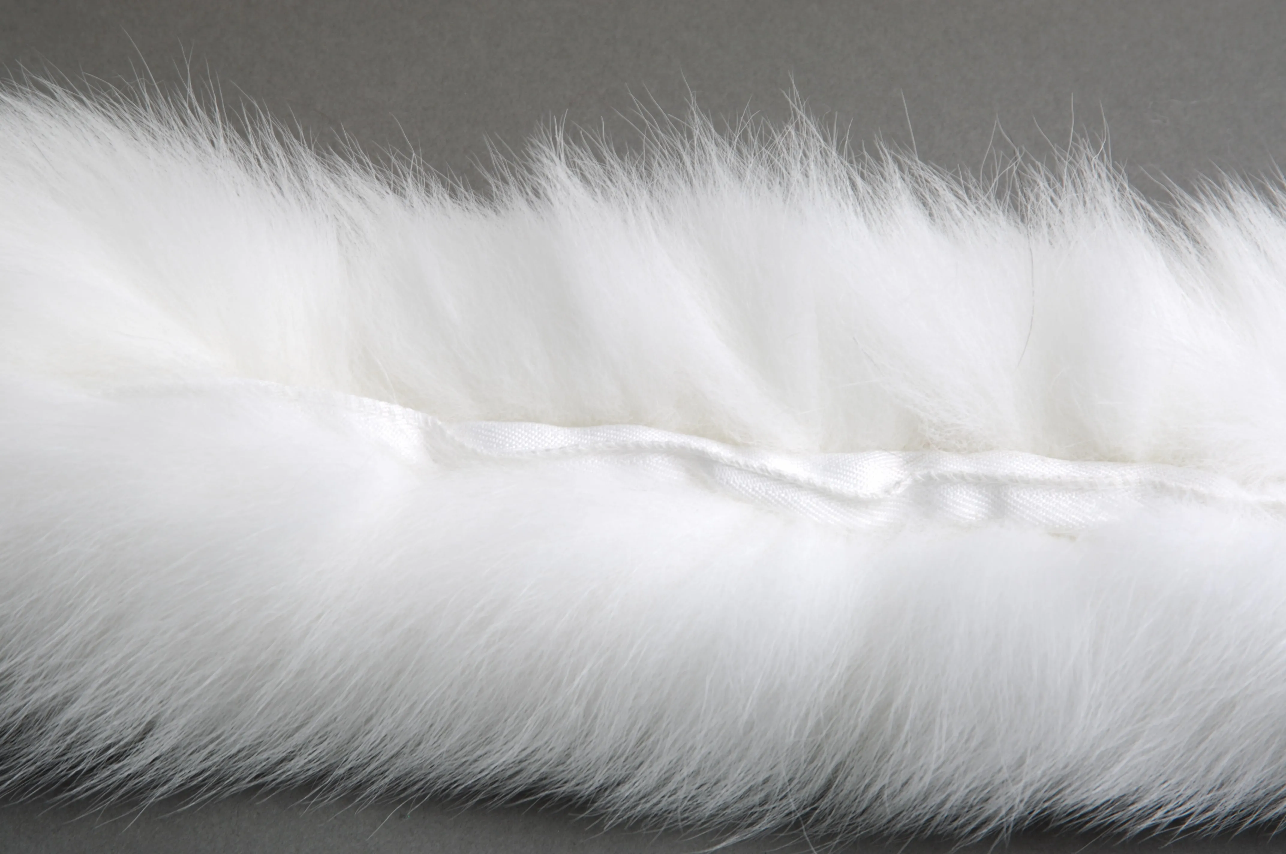 Parka Fur Strips - White Fox Tail