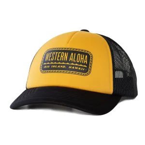 Rope Logo Black Gold Foam Trucker