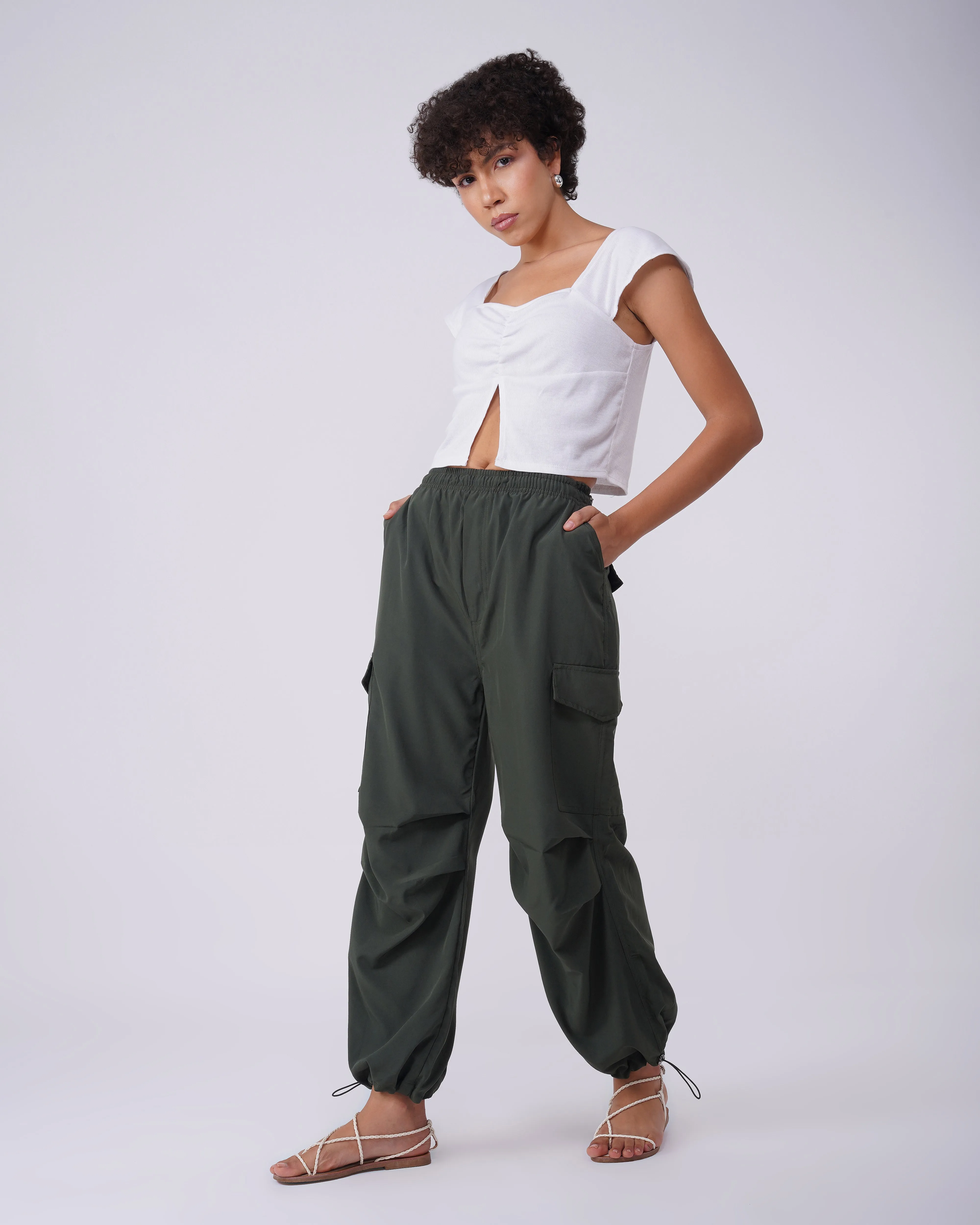 SIDE ADJUSTERS PARACHUTE PANTS