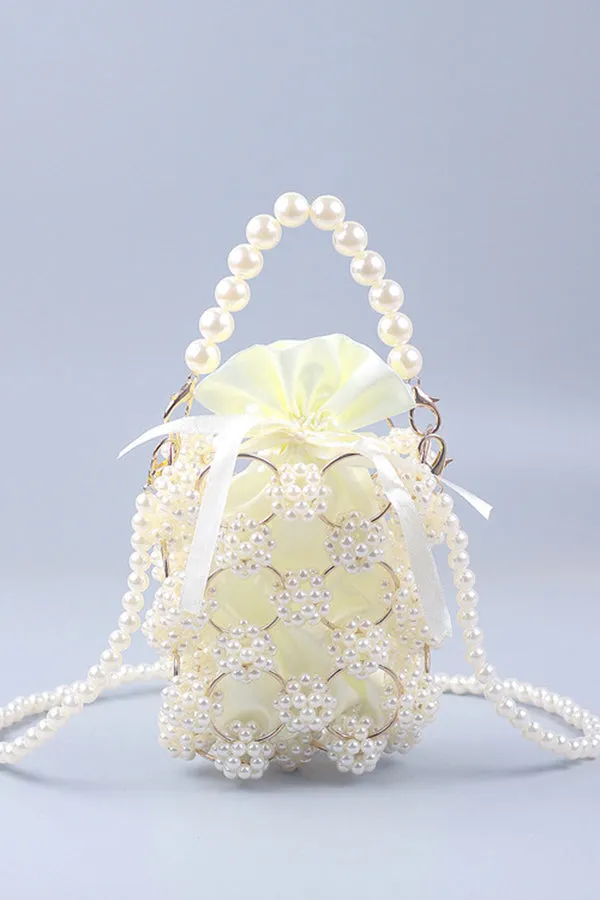 Stylish Handwoven Beaded Chain Bag