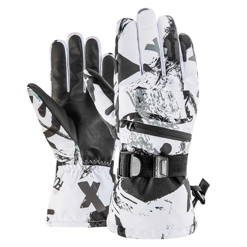 Stylish Moisture-wicking Ski Gloves