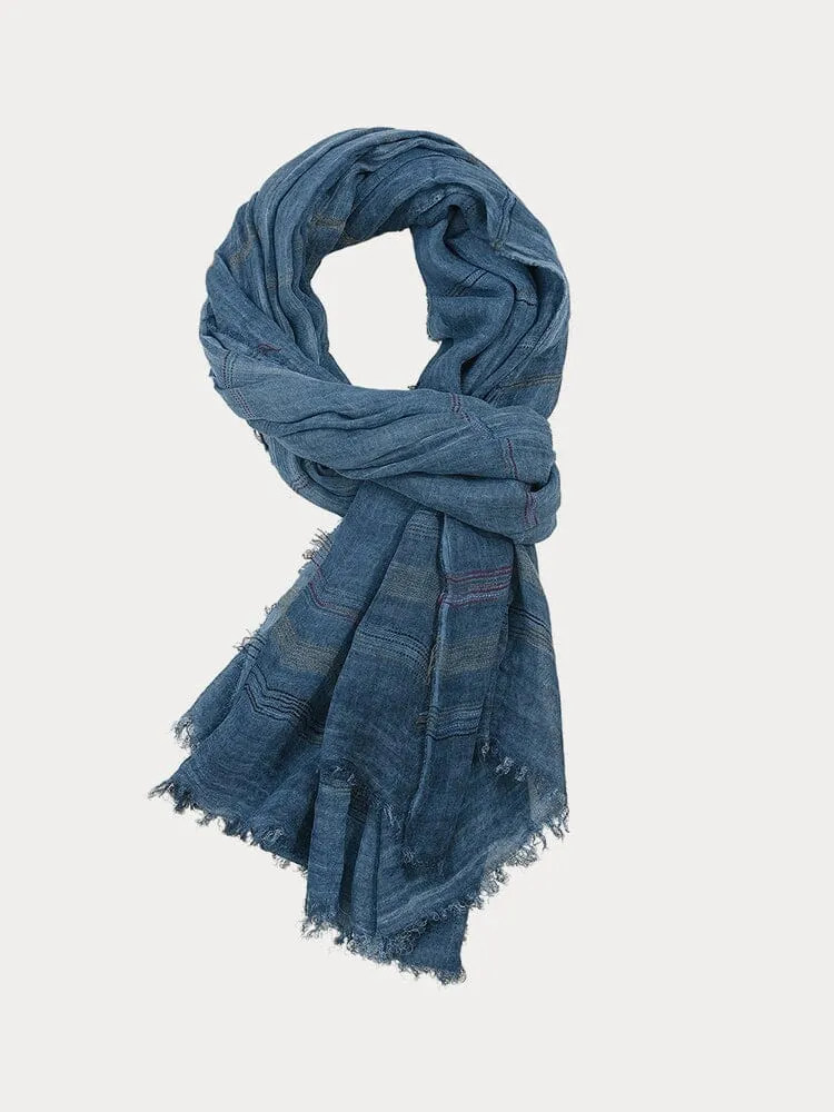 Stylish Stripe Tassel Scarf