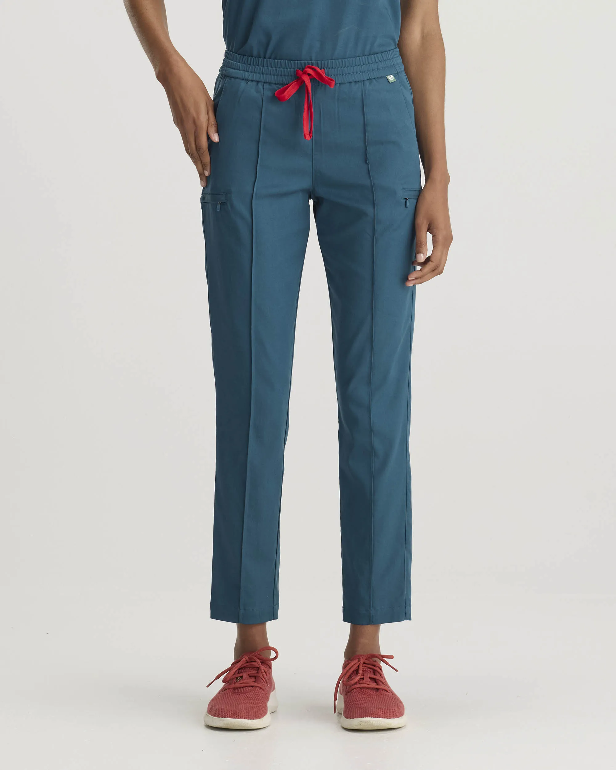 TENCEL™ Sicily‎ ‎ Pintuck Tapered Scrub Pants