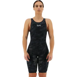 TYR Venzo Camo Black Open Back Race Suit