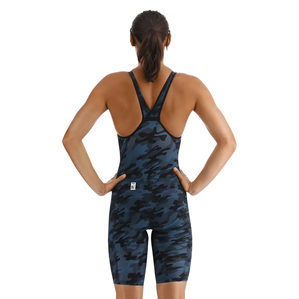 TYR Venzo Camo Deep Teal Closed Back Race Suit