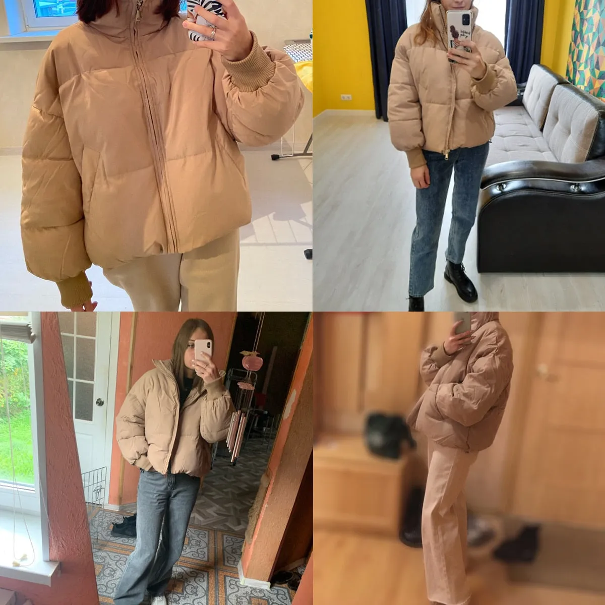 Women Thick Winter Parkas Casual Warm Cotton Jackets Coat Outwear