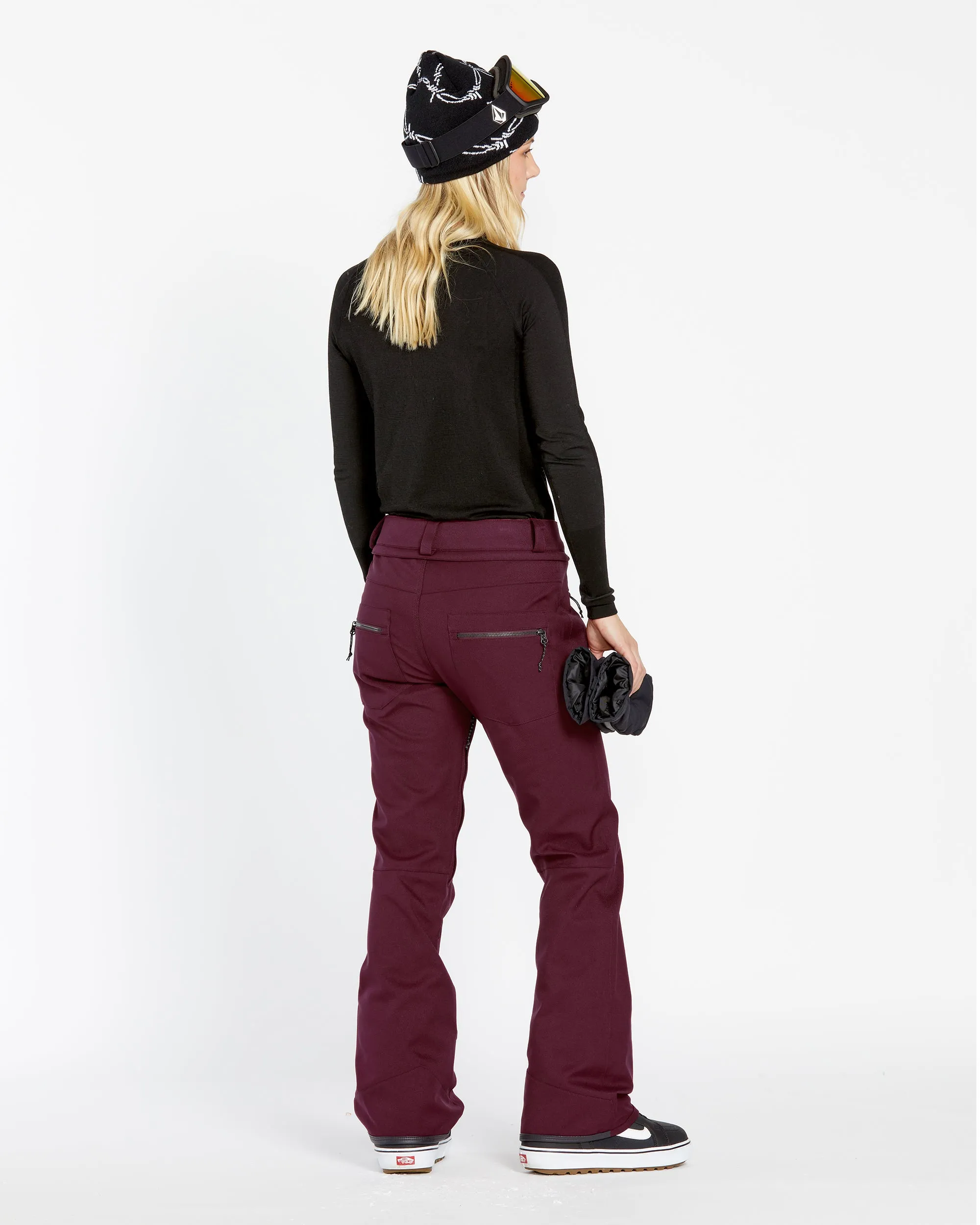 Womens Genus Stretch Pants - Burgundy