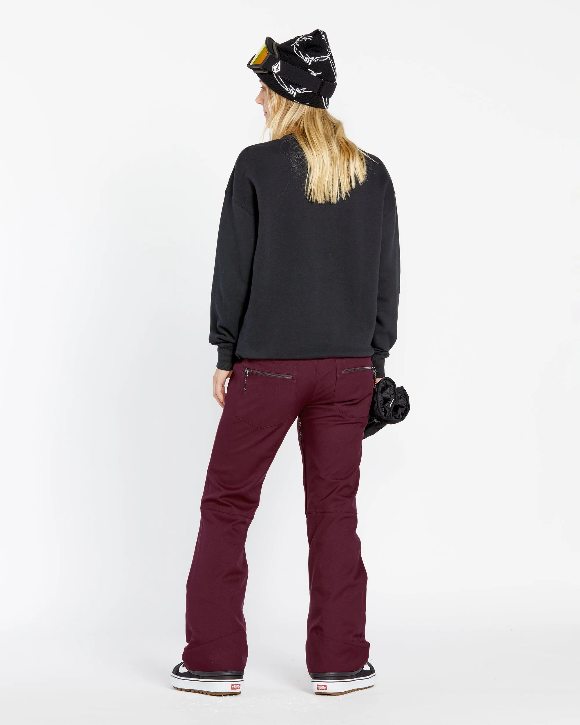 Womens Genus Stretch Pants - Burgundy